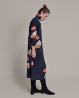 Ginza Dress in Asiatica Silk Print Floral