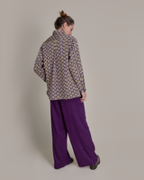 Sally Shirt in Vintage Japanese Silk Ikat Stripes