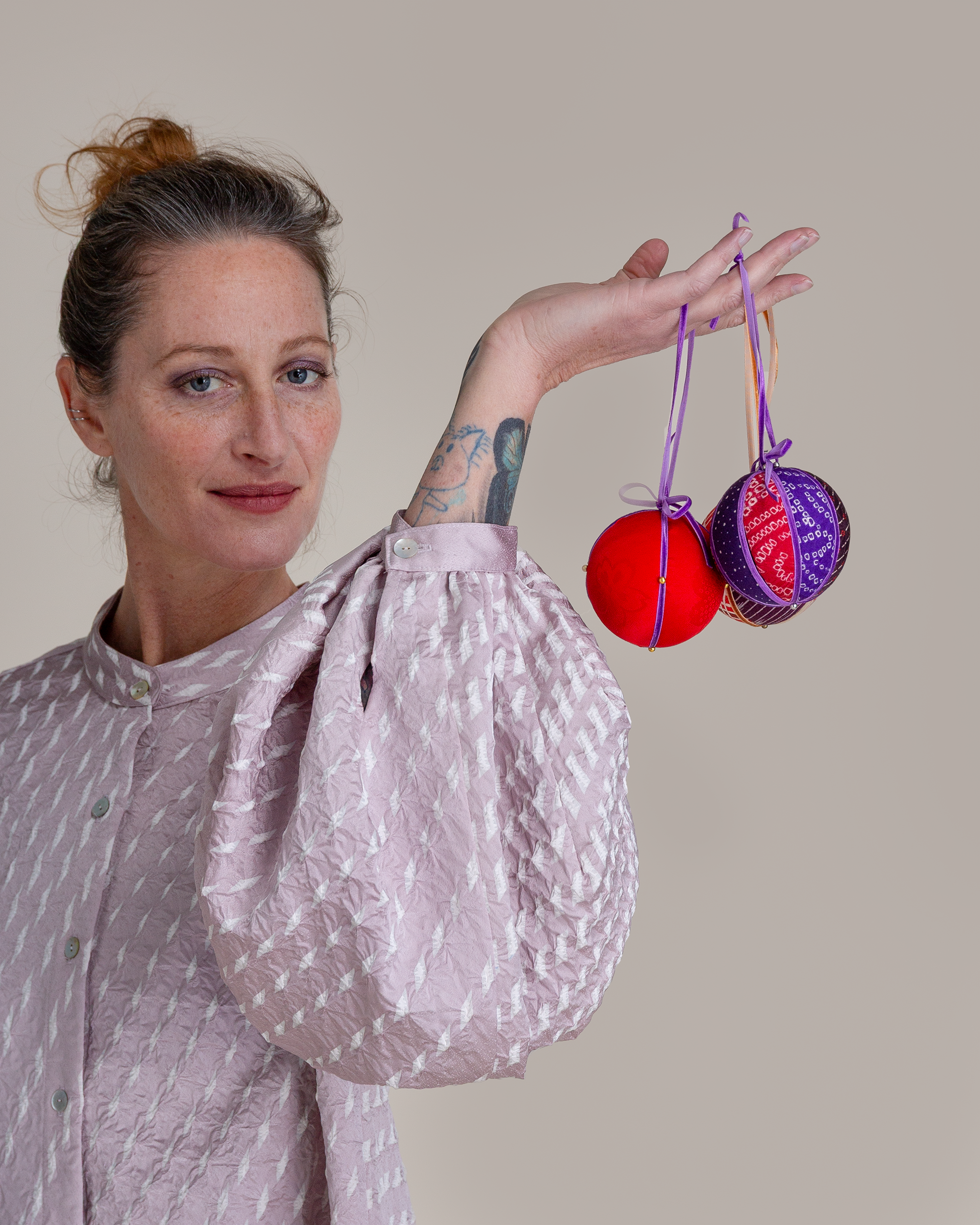 Ornament Balls in Vintage Japanese Silk