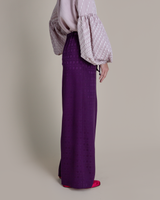 PJ Pant in Vintage Japanese Silk Purple Damask