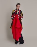 Wrap Vest in Red Cashmere