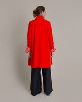Reed Topper in Orange Wool Cashmere