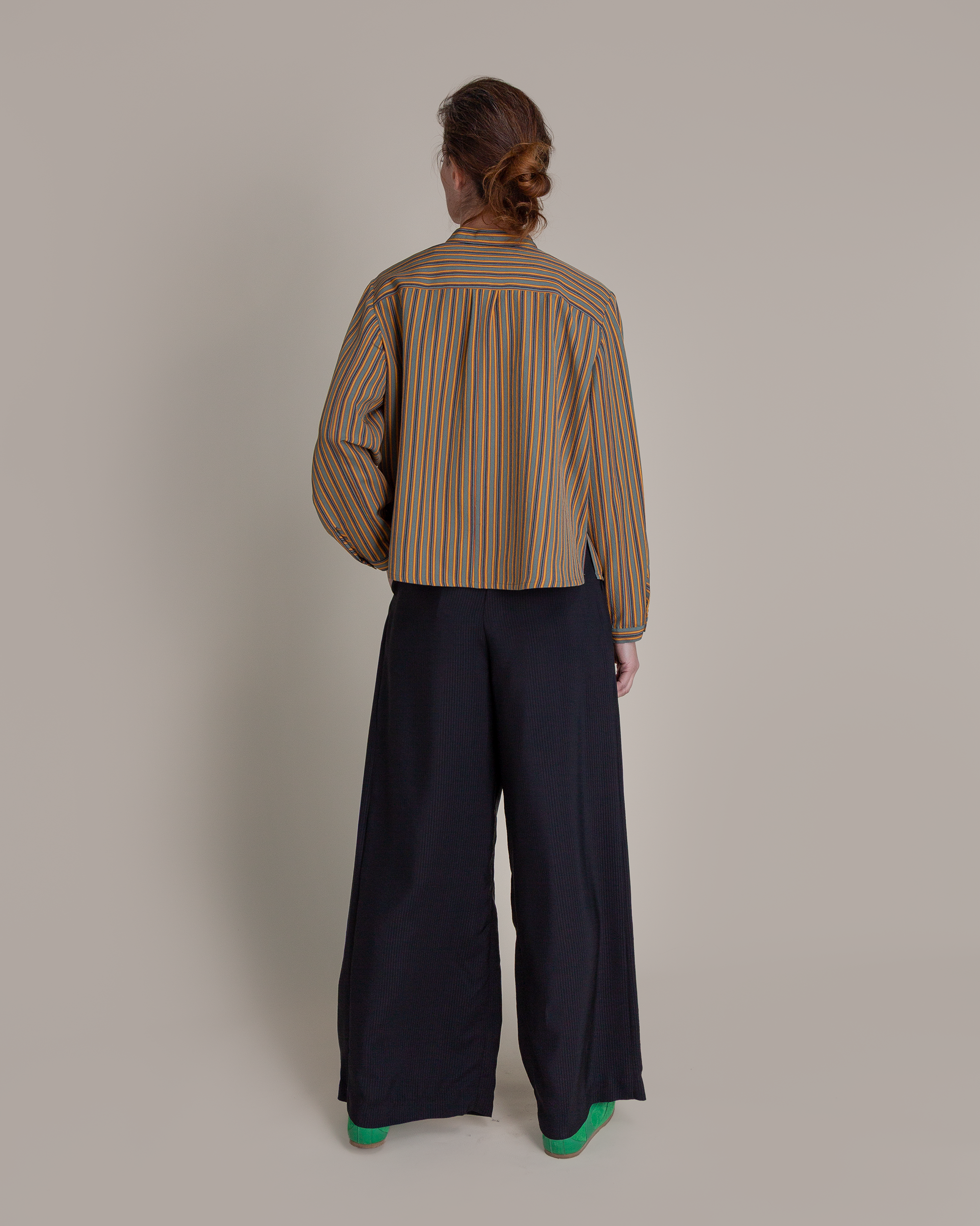 Mini Shirt in Vintage Japanese Silk Stripe