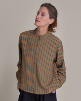 Mini Shirt in Vintage Japanese Silk Stripe