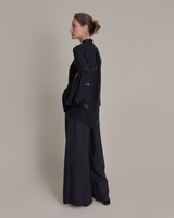 Pouf Sleeve Blouse in Vintage Japanese Silk Damask Mix