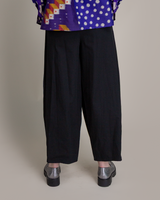 Arai Pant in Black Cotton Twill