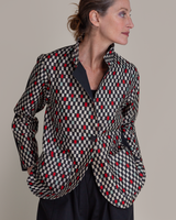 Christina Jacket in Vintage Japanese Silk Checkers