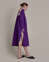New Dress in Vintage Japanese Purple Silk Mix
