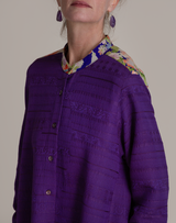 New Dress in Vintage Japanese Purple Silk Mix