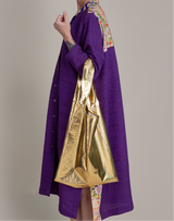 Shoulder Bag in Japanese Gold Fabric