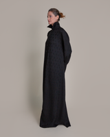 Long Ginza Dress in Vintage Japanese Silk Damask