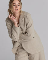 Christina Jacket in Oatmeal Linen