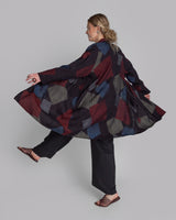 Reed Topper in Vintage Japanese Silk Tumbling Blocks