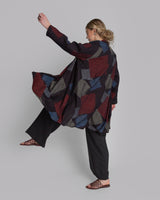 Reed Topper in Vintage Japanese Silk Tumbling Blocks