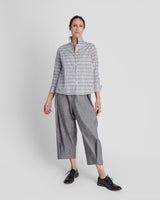 Snap Pant in Japanese Light Indigo Cotton Denim