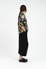 Float Shell in Linen Floral Print
