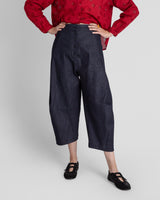 Paris Pant in Blue-Black Cotton Denim