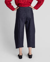 Paris Pant in Blue-Black Cotton Denim