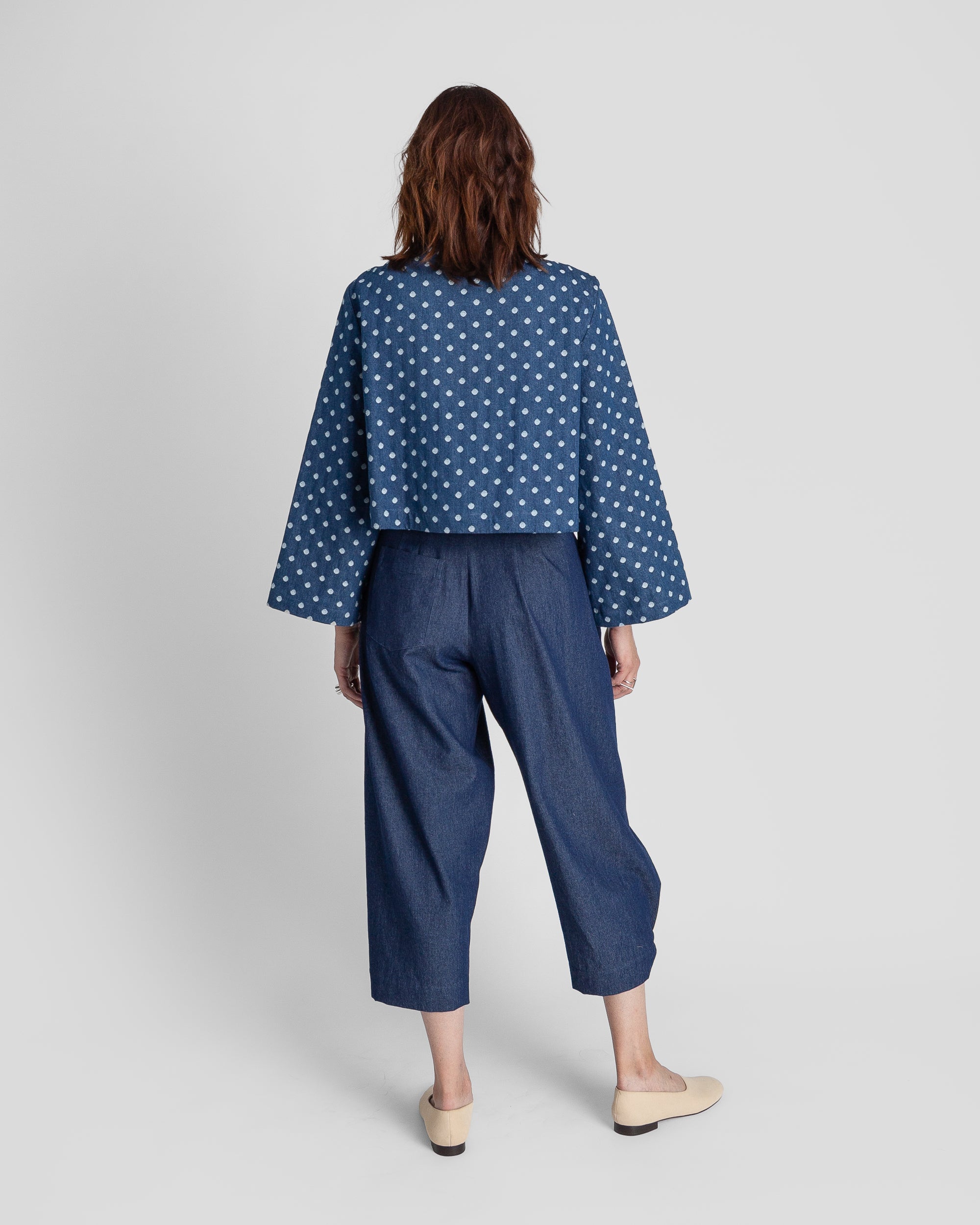 Sprite Jacket in Dotted Cotton Denim