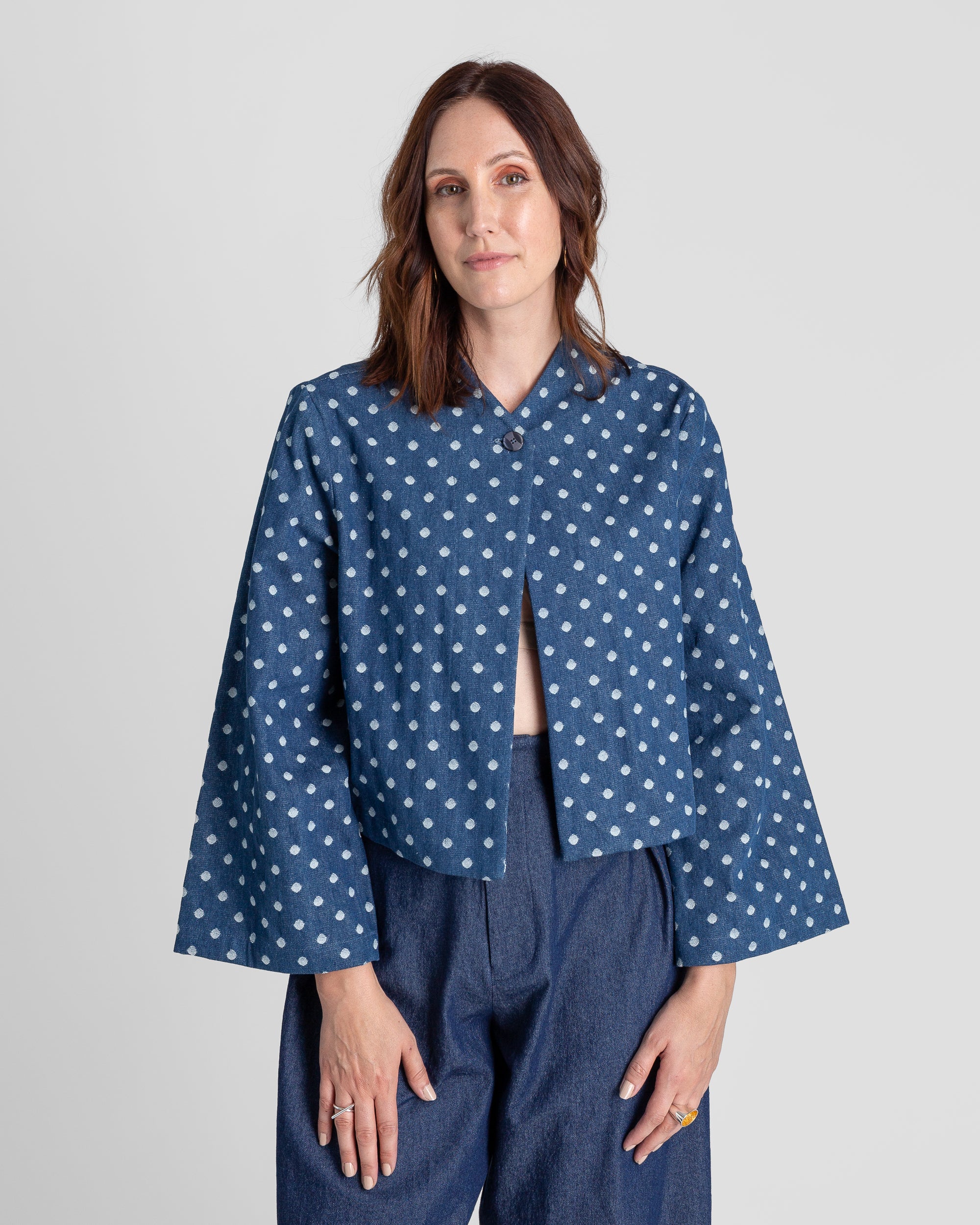 Sprite Jacket in Dotted Cotton Denim
