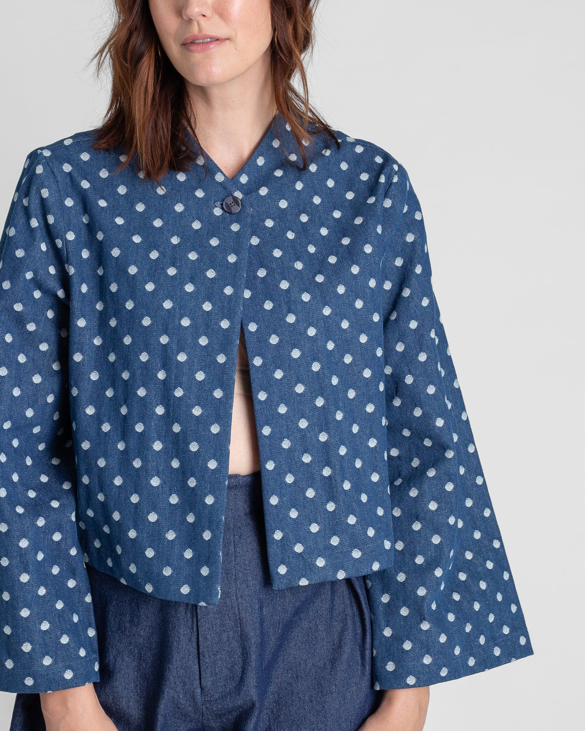 Sprite Jacket in Dotted Cotton Denim