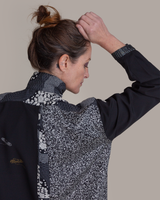 Classic Shirt in Vintage Japanese Black Silk Mix