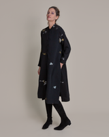 New Dress in Vintage Japanese Silk with Metallic Accents