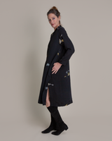 New Dress in Vintage Japanese Silk with Metallic Accents