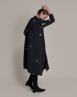 New Dress in Vintage Japanese Silk with Metallic Accents