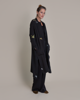 New Dress in Vintage Japanese Silk with Metallic Accents