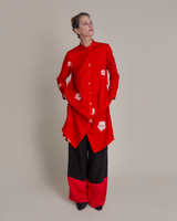 New Dress in Vintage Japanese Silk Shibori Flowers