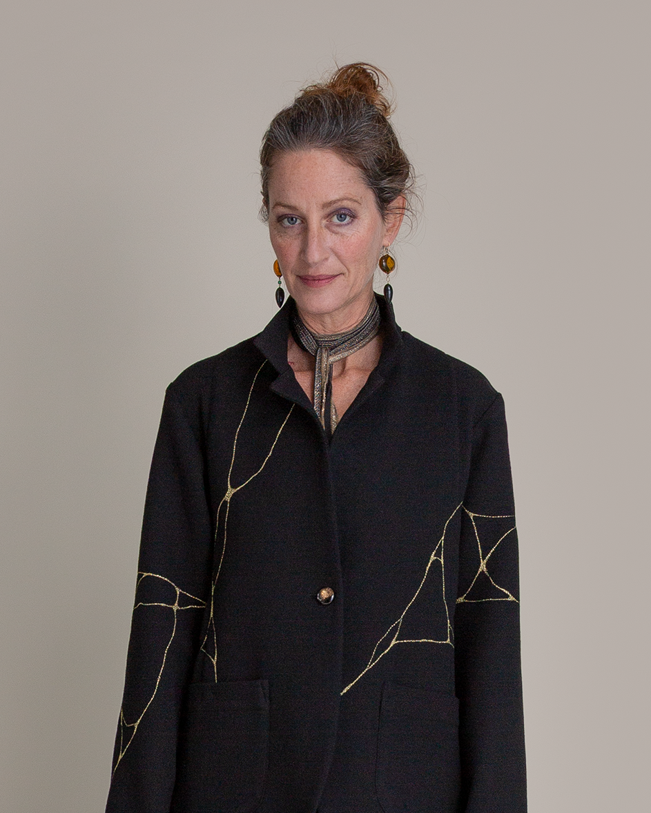 Long Brass Scarf Necklace