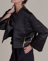 Sprite Jacket in Vintage Satin with Kintsugi