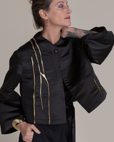 Sprite Jacket in Vintage Satin with Kintsugi
