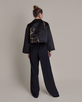 Sprite Jacket in Vintage Satin with Kintsugi