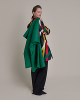 Wrap Vest in Green Cashmere