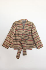 Kendo Jacket in Vintage Japanese Silk Stripe