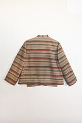 Kendo Jacket in Vintage Japanese Silk Stripe