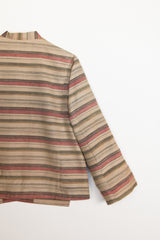 Kendo Jacket in Vintage Japanese Silk Stripe