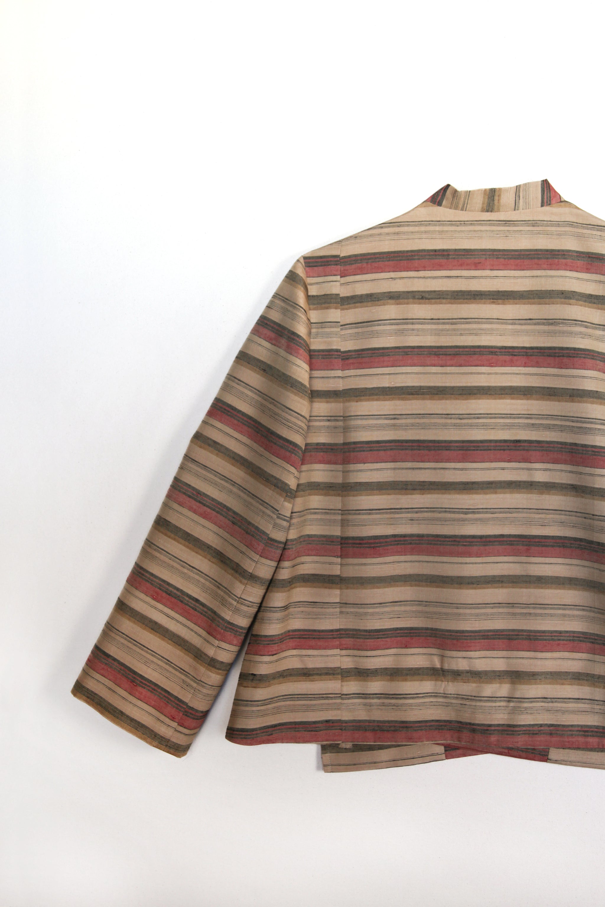 Kendo Jacket in Vintage Japanese Silk Stripe