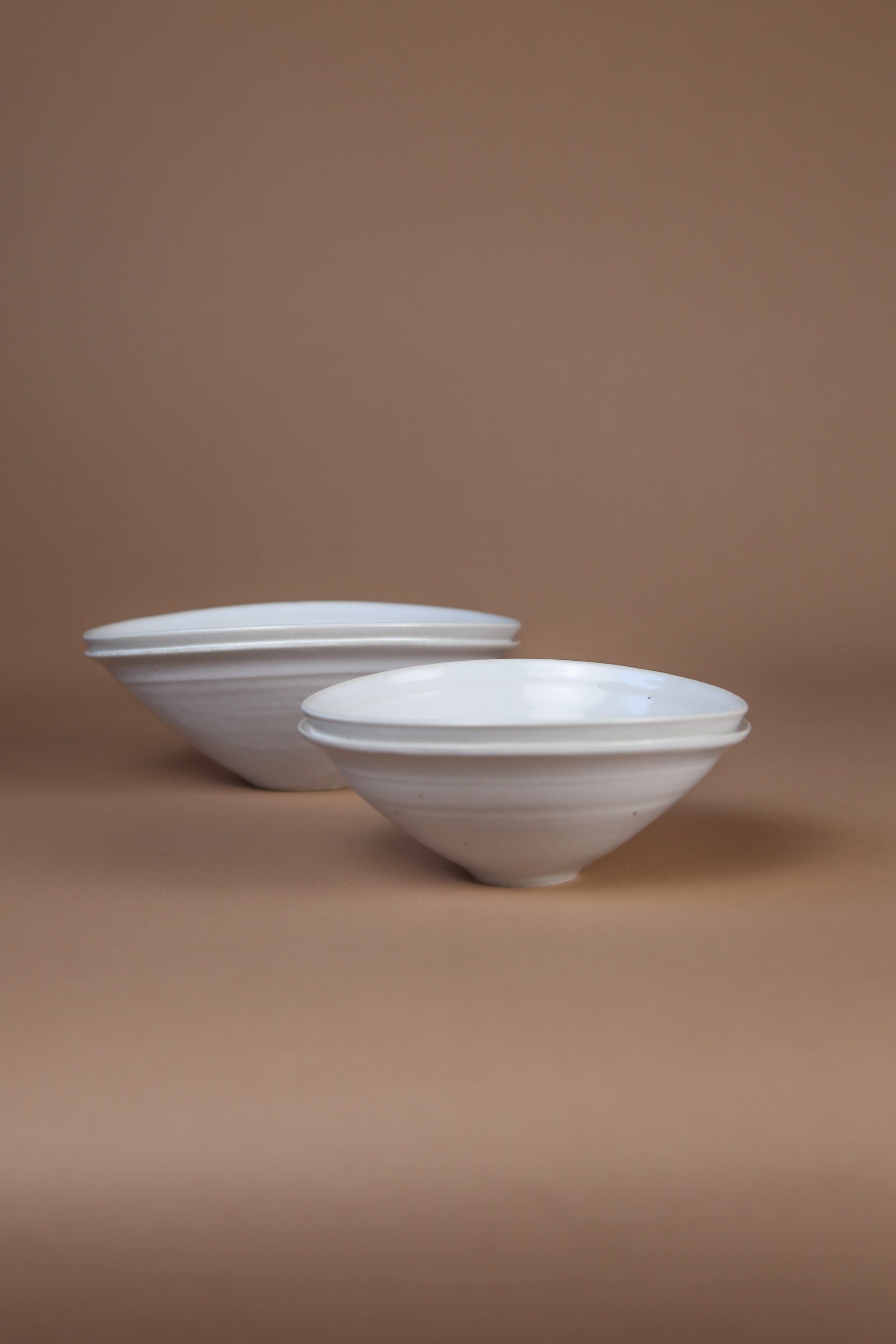 Double Lip Bowl Medium White