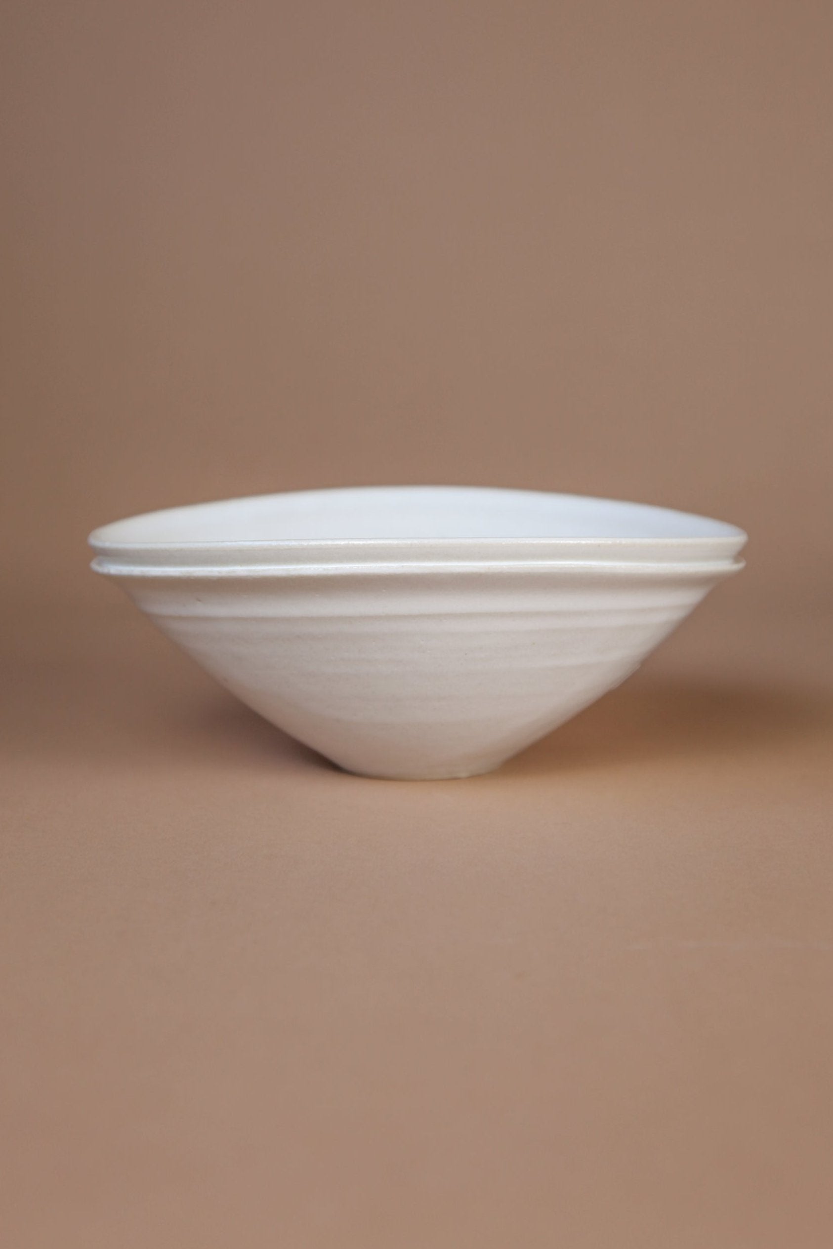 Double Lip Bowl Medium White