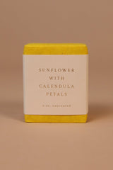 Sunflower with Calendula Petals Bar Soap (Unscented)