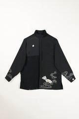 Classic Shirt in Pieced Vintage Japanese Silk