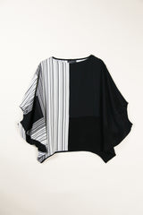 Tunnel Top in Pieced Vintage Japanese Silk Stripe