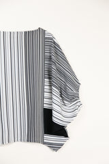 Tunnel Top in Pieced Vintage Japanese Silk Stripe