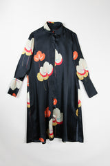 Ginza Dress in Asiatica Silk Print Floral