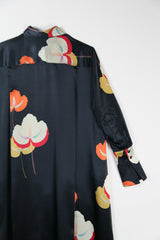 Ginza Dress in Asiatica Silk Print Floral