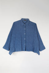 Beverly Shirt in Blue Nuno Coin
