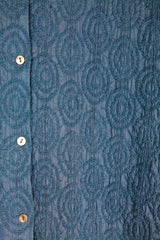 Beverly Shirt in Blue Nuno Coin